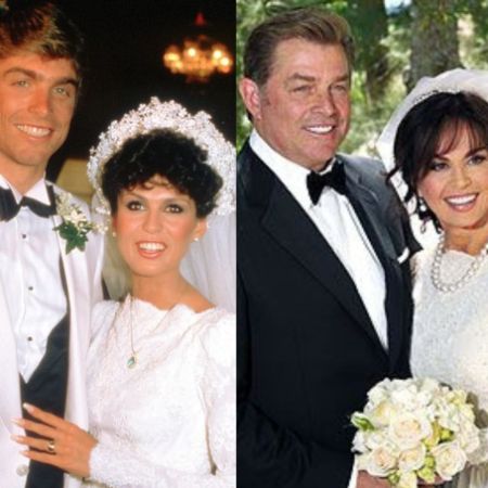 Brian Blosil's ex-wife Marie Osmond and Marie's husband Steve on their wedding day.